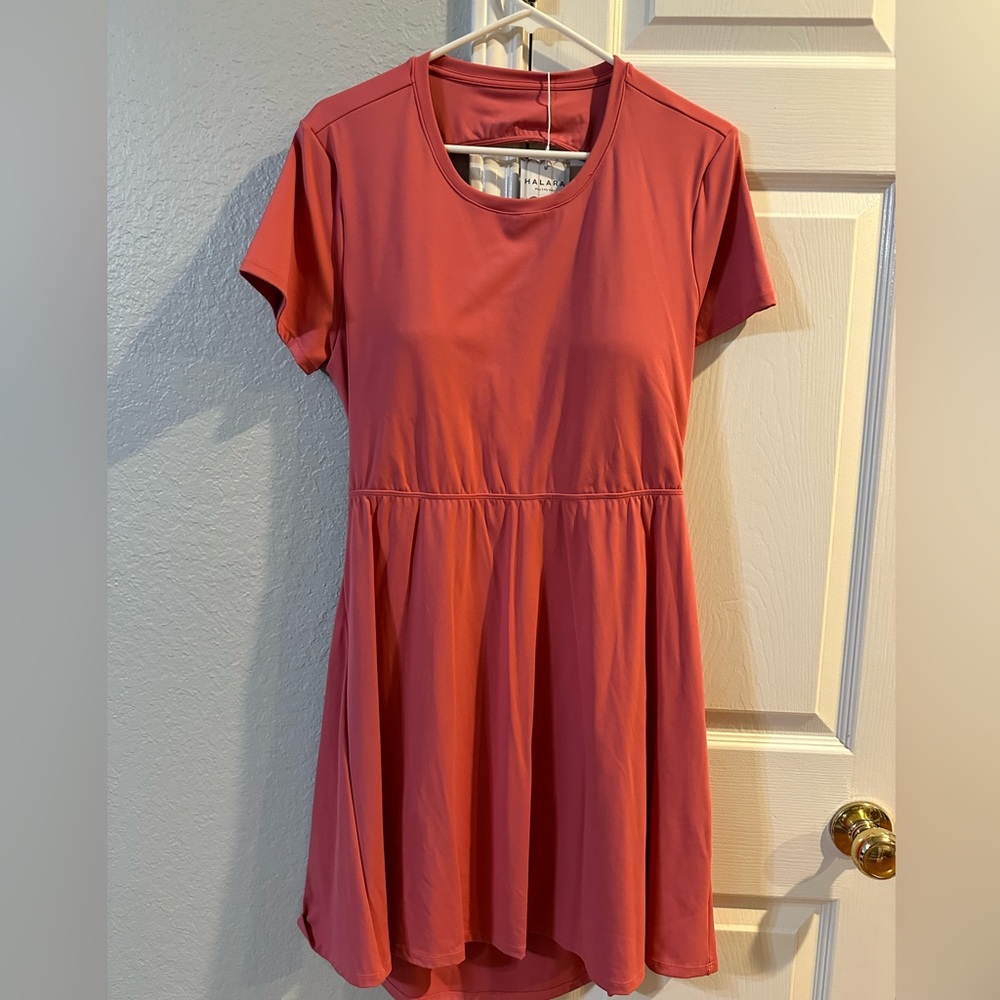 HALARA Women's Dress in Coral Red